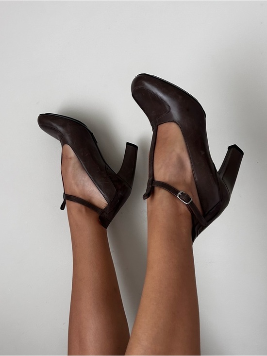 Dries Van Noten Shoes - Dries Van Noten Brown Mary Jane Heels